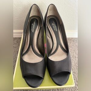 Naturalizer Pumps Beeper Black Leather 9 1/2 M